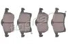 Bremsbelagsatz, Scheibenbremse Vorderachse TOPRAN 205 781