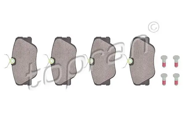 Bremsbelagsatz, Scheibenbremse Vorderachse TOPRAN 400 422