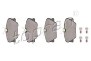Bremsbelagsatz, Scheibenbremse Vorderachse TOPRAN 400 422