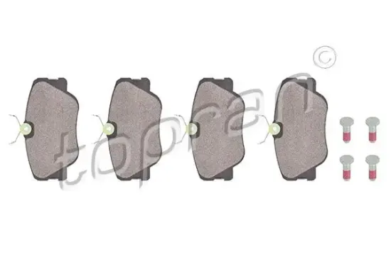 Bremsbelagsatz, Scheibenbremse Vorderachse TOPRAN 400 422 Bild Bremsbelagsatz, Scheibenbremse Vorderachse TOPRAN 400 422