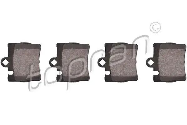 Bremsbelagsatz, Scheibenbremse Hinterachse TOPRAN 401 426