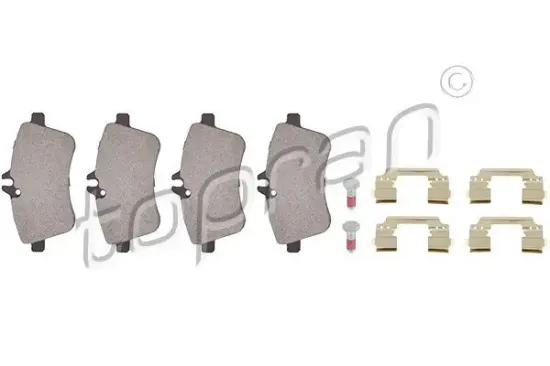 Bremsbelagsatz, Scheibenbremse Vorderachse TOPRAN 401 437 Bild Bremsbelagsatz, Scheibenbremse Vorderachse TOPRAN 401 437