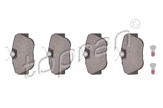 Bremsbelagsatz, Scheibenbremse Vorderachse TOPRAN 400 517 Bild Bremsbelagsatz, Scheibenbremse Vorderachse TOPRAN 400 517
