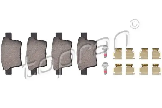 Bremsbelagsatz, Scheibenbremse Hinterachse TOPRAN 302 054 Bild Bremsbelagsatz, Scheibenbremse Hinterachse TOPRAN 302 054