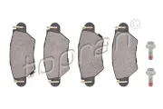 Bremsbelagsatz, Scheibenbremse Hinterachse TOPRAN 205 946