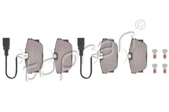 Bremsbelagsatz, Scheibenbremse Hinterachse TOPRAN 109 473 Bild Bremsbelagsatz, Scheibenbremse Hinterachse TOPRAN 109 473