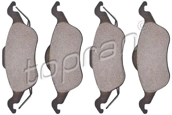 Bremsbelagsatz, Scheibenbremse Vorderachse TOPRAN 301 423