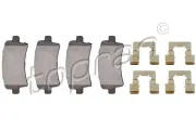 Bremsbelagsatz, Scheibenbremse Hinterachse TOPRAN 207 651