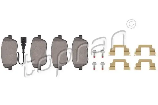 Bremsbelagsatz, Scheibenbremse Vorderachse TOPRAN 110 539 Bild Bremsbelagsatz, Scheibenbremse Vorderachse TOPRAN 110 539