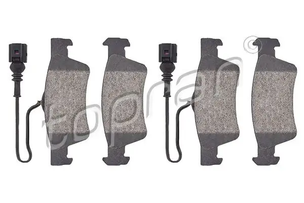 Bremsbelagsatz, Scheibenbremse Hinterachse TOPRAN 112 170