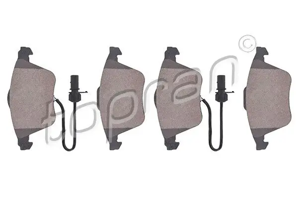 Bremsbelagsatz, Scheibenbremse Vorderachse TOPRAN 113 174