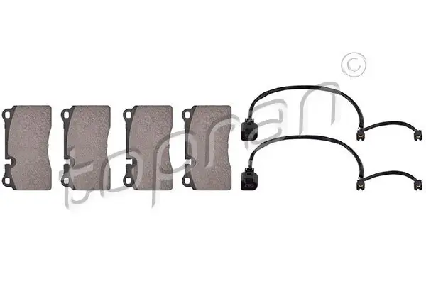Bremsbelagsatz, Scheibenbremse Vorderachse TOPRAN 111 582