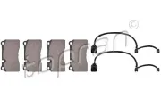 Bremsbelagsatz, Scheibenbremse Vorderachse TOPRAN 111 582