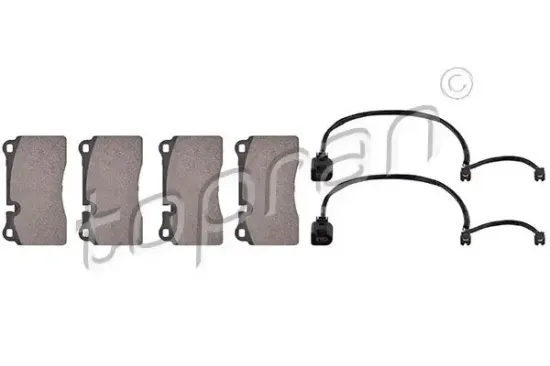 Bremsbelagsatz, Scheibenbremse Vorderachse TOPRAN 111 582 Bild Bremsbelagsatz, Scheibenbremse Vorderachse TOPRAN 111 582