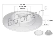 Bremsscheibe TOPRAN 722 600