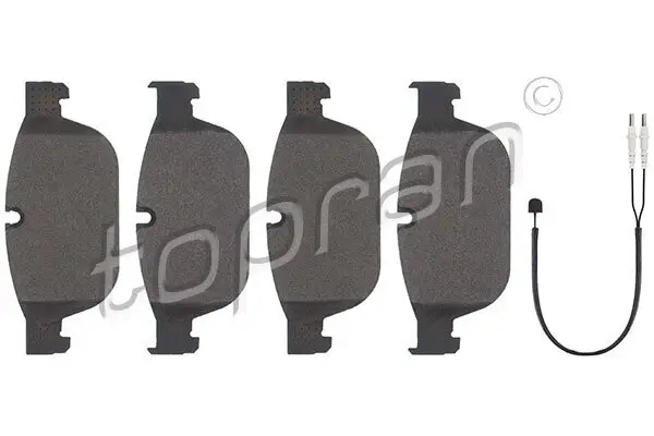 Bremsbelagsatz, Scheibenbremse Vorderachse TOPRAN 723 272