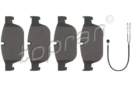 Bremsbelagsatz, Scheibenbremse Vorderachse TOPRAN 723 272 Bild Bremsbelagsatz, Scheibenbremse Vorderachse TOPRAN 723 272