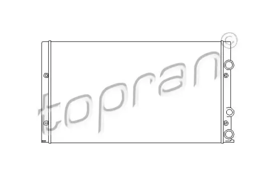 Kühler, Motorkühlung TOPRAN 105 750 Bild Kühler, Motorkühlung TOPRAN 105 750