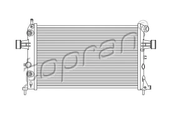 Kühler, Motorkühlung TOPRAN 206 972 Bild Kühler, Motorkühlung TOPRAN 206 972