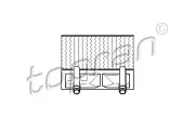 Wärmetauscher, Innenraumheizung TOPRAN 202 698