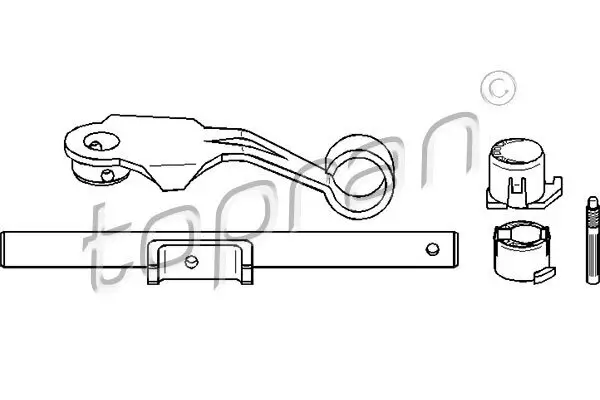 Ausrückgabel, Kupplung TOPRAN 722 141