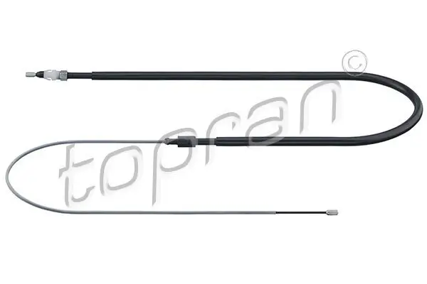 Seilzug, Feststellbremse hinten links hinten rechts TOPRAN 723 561