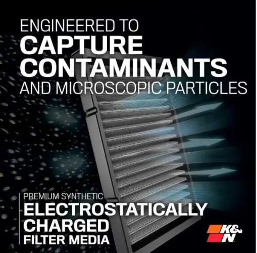 Filter, Innenraumluft Armaturenbrett K&N Filters DVF5053 Bild Filter, Innenraumluft Armaturenbrett K&N Filters DVF5053