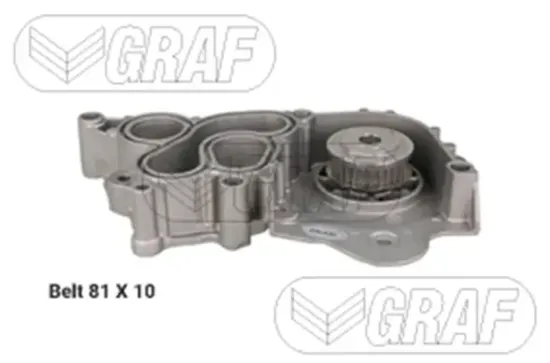 Wasserpumpe + Zahnriemensatz GRAF PA1218A Bild Wasserpumpe + Zahnriemensatz GRAF PA1218A