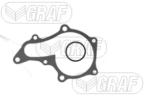 Wasserpumpe, Motorkühlung GRAF PA768 Bild Wasserpumpe, Motorkühlung GRAF PA768