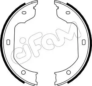 Bremsbackensatz, Feststellbremse Hinterachse CIFAM 153-019 Bild Bremsbackensatz, Feststellbremse Hinterachse CIFAM 153-019