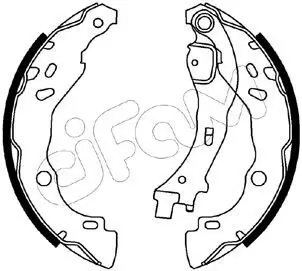Bremsbackensatz Hinterachse CIFAM 153-085 Bild Bremsbackensatz Hinterachse CIFAM 153-085