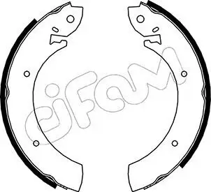 Bremsbackensatz Hinterachse CIFAM 153-100 Bild Bremsbackensatz Hinterachse CIFAM 153-100