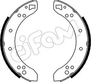 Bremsbackensatz Hinterachse CIFAM 153-101 Bild Bremsbackensatz Hinterachse CIFAM 153-101