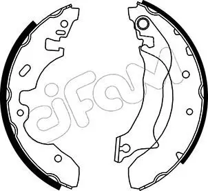 Bremsbackensatz Hinterachse CIFAM 153-130 Bild Bremsbackensatz Hinterachse CIFAM 153-130