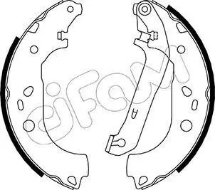 Bremsbackensatz Hinterachse CIFAM 153-142