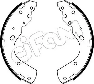 Bremsbackensatz Hinterachse CIFAM 153-143 Bild Bremsbackensatz Hinterachse CIFAM 153-143
