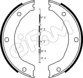 Bremsbackensatz, Feststellbremse Hinterachse CIFAM 153-145K
