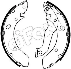Bremsbackensatz Hinterachse CIFAM 153-166 Bild Bremsbackensatz Hinterachse CIFAM 153-166