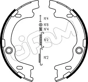 Bremsbackensatz, Feststellbremse Hinterachse CIFAM 153-185K Bild Bremsbackensatz, Feststellbremse Hinterachse CIFAM 153-185K