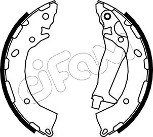 Bremsbackensatz Hinterachse CIFAM 153-189 Bild Bremsbackensatz Hinterachse CIFAM 153-189