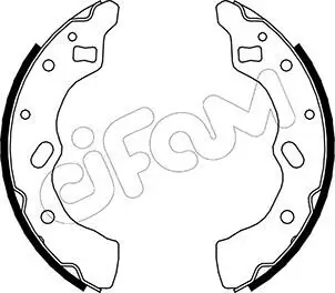 Bremsbackensatz Hinterachse CIFAM 153-211 Bild Bremsbackensatz Hinterachse CIFAM 153-211