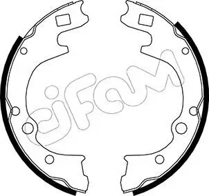 Bremsbackensatz Hinterachse CIFAM 153-221 Bild Bremsbackensatz Hinterachse CIFAM 153-221