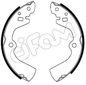 Bremsbackensatz Hinterachse CIFAM 153-277 Bild Bremsbackensatz Hinterachse CIFAM 153-277
