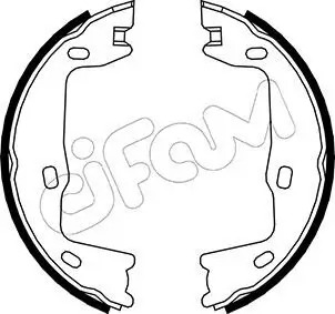Bremsbackensatz, Feststellbremse Hinterachse CIFAM 153-302 Bild Bremsbackensatz, Feststellbremse Hinterachse CIFAM 153-302