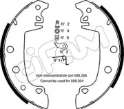 Bremsbackensatz Hinterachse CIFAM 153-324K