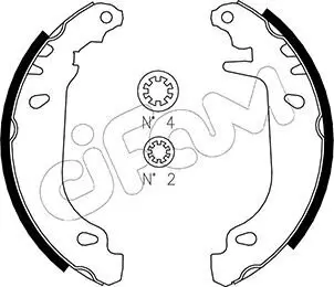 Bremsbackensatz Hinterachse CIFAM 153-345