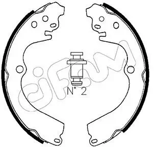 Bremsbackensatz CIFAM 153-383 Bild Bremsbackensatz CIFAM 153-383