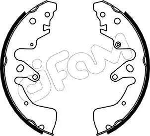 Bremsbackensatz Hinterachse CIFAM 153-407 Bild Bremsbackensatz Hinterachse CIFAM 153-407