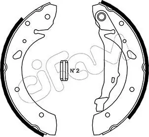 Bremsbackensatz Hinterachse CIFAM 153-430 Bild Bremsbackensatz Hinterachse CIFAM 153-430