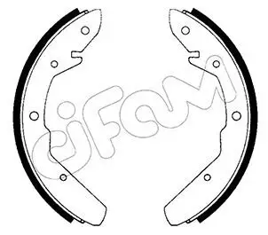 Bremsbackensatz Hinterachse CIFAM 153-461 Bild Bremsbackensatz Hinterachse CIFAM 153-461